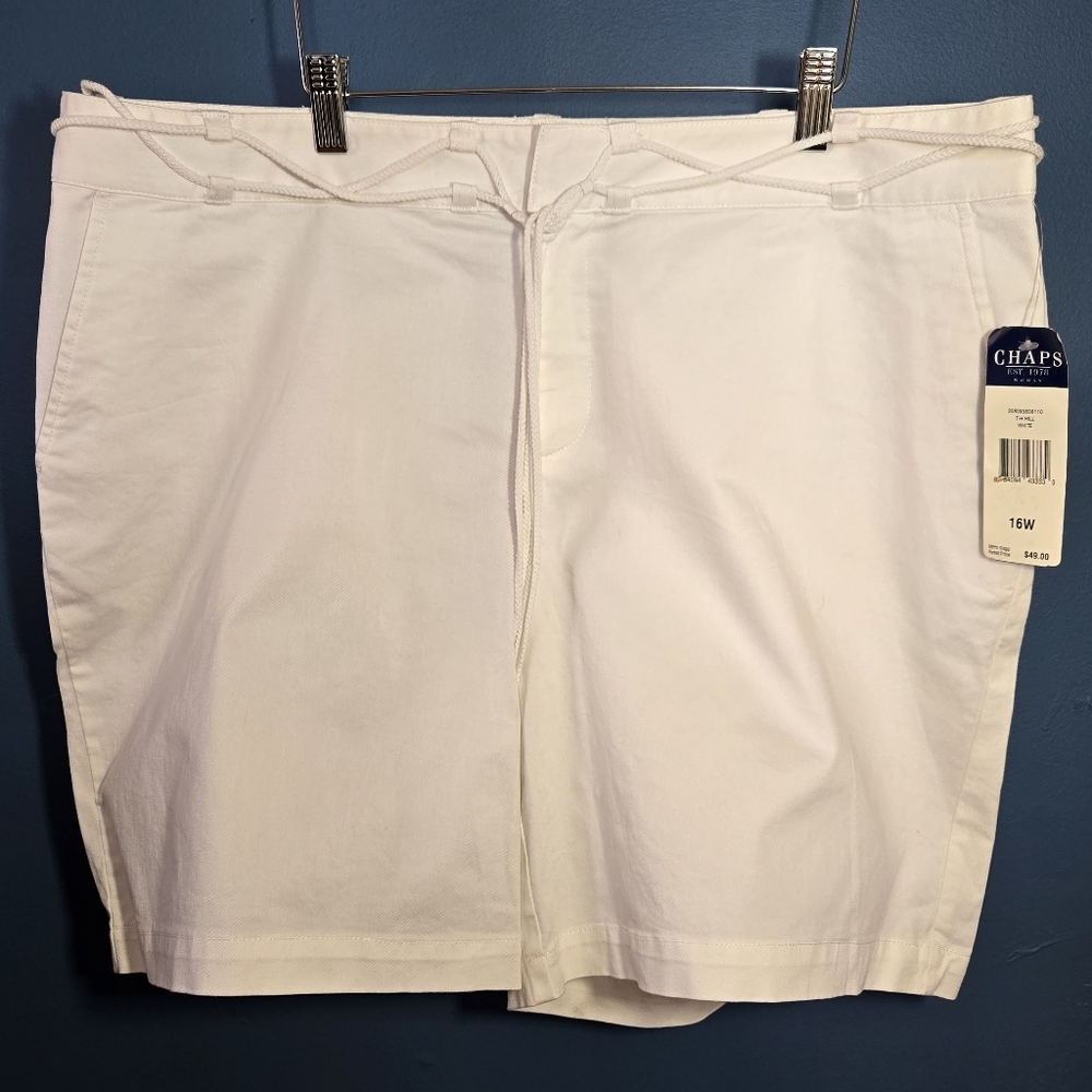Chaps White Shorts Women's 16 NWT